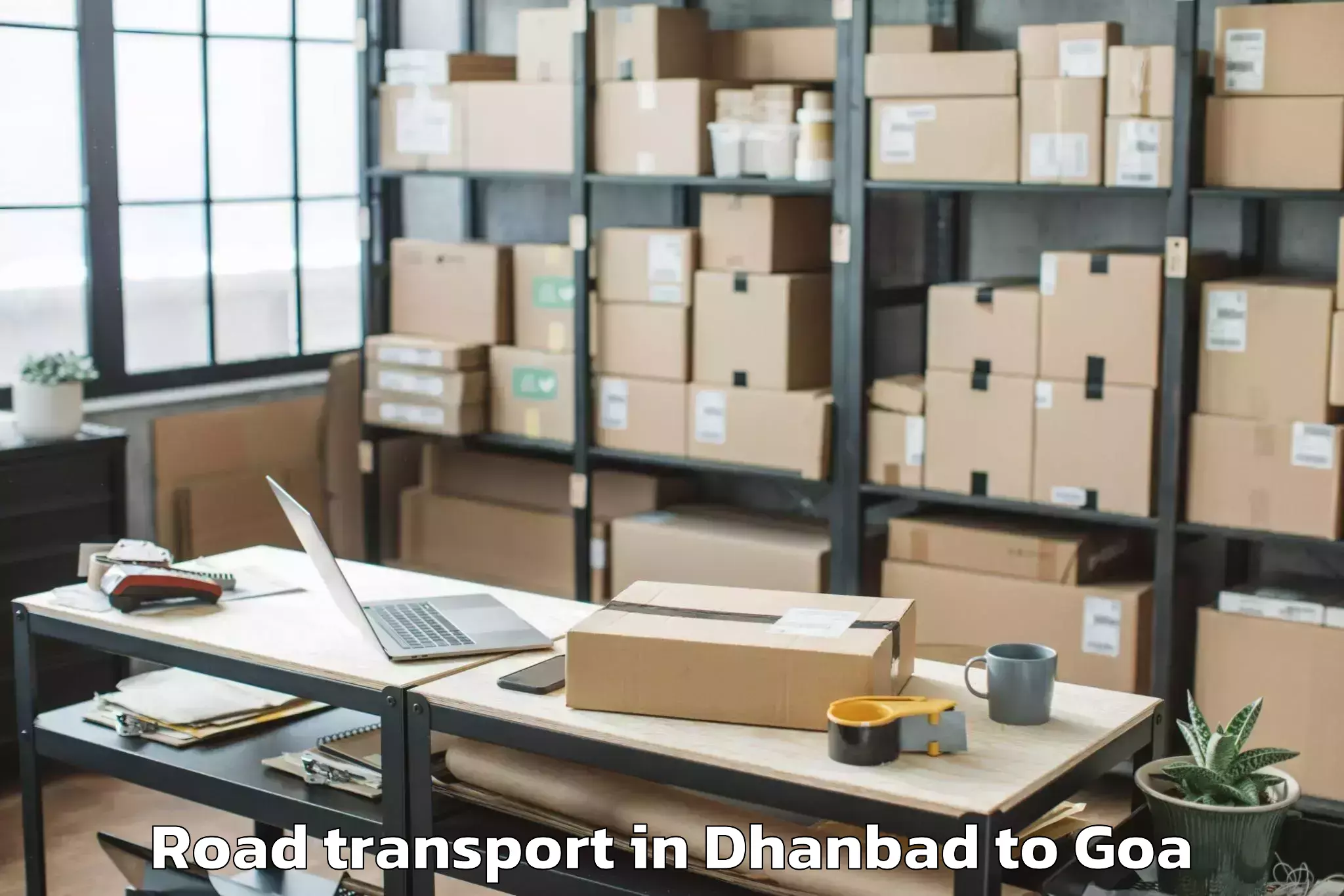 Comprehensive Dhanbad to Bambolim Road Transport